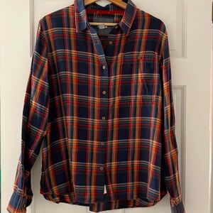 LLBean signature fall flannel plaid size XL Womens